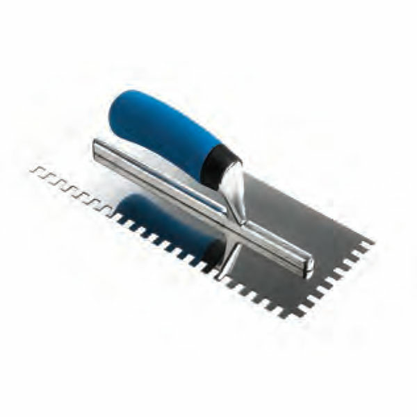 3 /8” SQ Stainless Softgrip Trowel Ceramic Tiling Equipment Flooring Tools & Accessories | FlooringToolKit