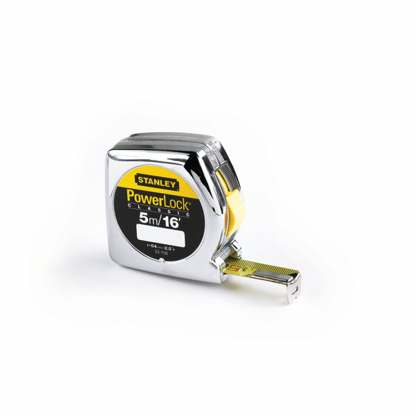 5m Stanley Powerlock Tape Marking Measuring and Scribing Flooring Tools & Accessories | FlooringToolKit