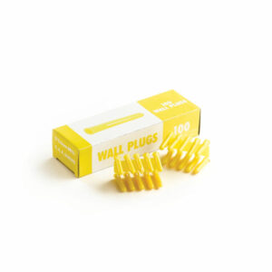 Yellow Plastic Plugs Pack of 1,000 (only 100 shown in photo)